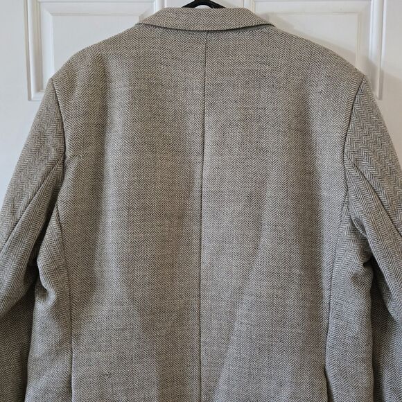 Craftcentre Cymru Men’s Blazer Jacket 46L Pure New Wool Herringbone Tweed Sport - Picture 6 of 14
